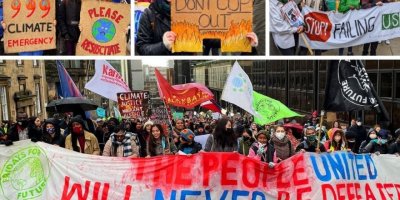 Glasgow'da on binlerce kişi iklim için yürüdü