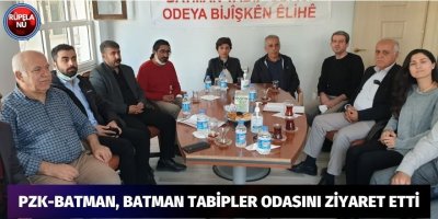 PZK-BATMAN (KÜRT DİL PLATFORMU) TBB (BATMAN TABİPLER ODASINI)ZİYARET ETTİ