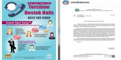 Türkiye Barolar Birliği ve BM’nin mültecilere dil desteği hattında Kürtçe yer verilmedi