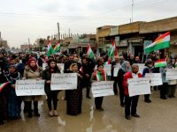 ENKS Qamışlo'da Afrin saldırılarını protesto etti