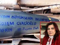 CHP'li başkanın ismi Efrin'e atılan bombanın üstünde