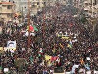 Efrin'de kitlesel yürüyüş