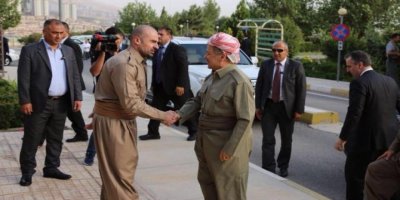Başkan Barzani Bafil Talabani ile görüşüyor