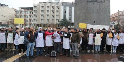 Diyarbakır’daki fırın işçilerinden eylem
