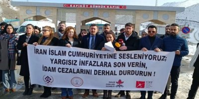 Sınırda İran rejimine seslendiler: İdamları durdurun