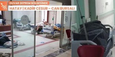 Depremzedeler cenazeler arasında tedavi ediliyor