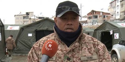Malezyalı askerler Adıyaman'da sahra hastanesi kurdu; Kürtçe tercümanla hizmet veriliyor