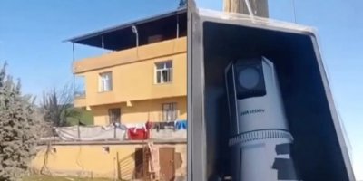 Diyarbakır Susa’da elektrik direğine gizli kamera!