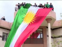 Kürdistan bayrağına yasağa tepki!