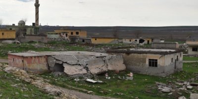 Batman... Baraj suları çekilince köy ortaya çıktı