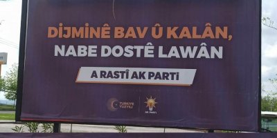 AK Parti’den Diyarbakır'da dikkat çeken Kürtçe afiş