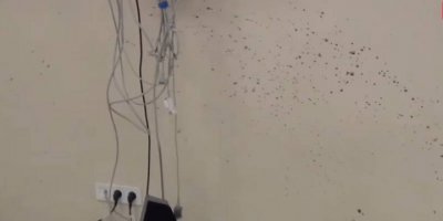 Şenyaşar ailesine saldırının olay yeri inceleme görüntüleri; duvarda kan ve mermi izleri