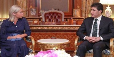 Neçirvan Barzani ile UNAMI Başkanı Plasschaert bir araya geldi