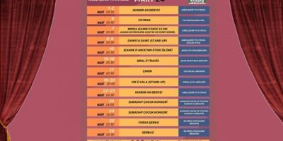 Amed Şehir Tiyatrosu Mart ayı programı