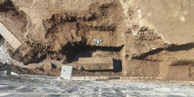 Diyarbakır Sur dibinde Roma dönemine ait lahit mezar