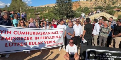Dersim Çemişgezek’te tabutlu ‘HES’ protestosu: ‘Bu memleketimiz için yıkım kararıdır’