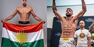 Kürt sporcu Cihad Akipa eski Avrupa şampiyonuna karşı zafer kazandı