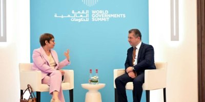 Başbakan Mesrur Barzani , Avrupa İmar ve Kalkınma Bankası Başkanı ile görüştü