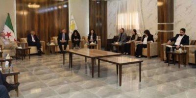 Avrupa heyeti Mazlum Abdi ile görüştü