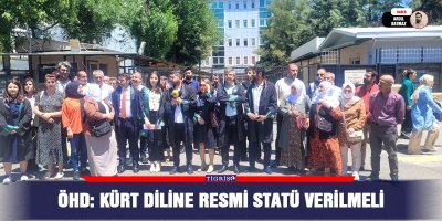 ÖHD: Kürt diline resmi statü verilmeli