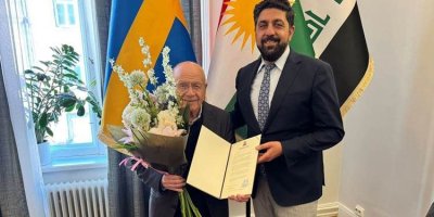 İsveç’te Kürdistan Temsilciliğinden İsmail Beşikci’ye resmî karşılama