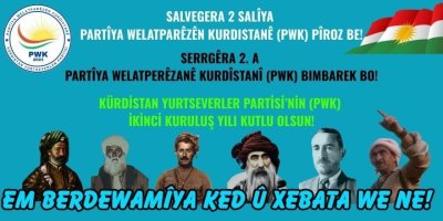 Kürdistan Yurtseverler Partisi’nin 2. Kuruluş Yıl Dönümü Halkımıza Kutlu Olsun!