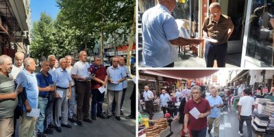 PWK Üyeleri Diyarbakır'da PWK’nin 2. Yıl Dönümü Bildirilerini Halka Dağıttılar