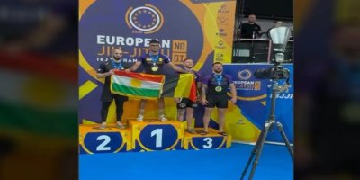 Kürt sporcu Avrupa Jiu-Jitsu şampiyonu oldu