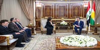 Mesrur Barzani, Kürt siyasetçi Berivan Aymaz'ı kabul etti