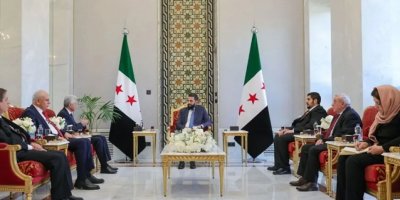 ENKS heyeti Ahmed Şara ile görüştü