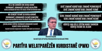 Mustafa Özçelik: Kürtçe Seçmeli Dersi, Kürtçe'nin Öğrenilmesi, Resmi Dil Olması ve Ana Dilde Eğitim Yolunda Bir Basamağa Dönüştürelim