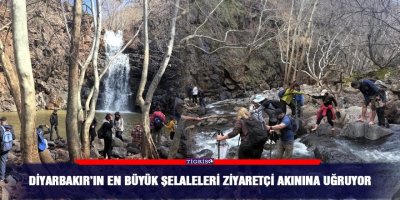 Diyarbakır’ın en büyük şelaleleri ziyaretçi akınına uğruyor