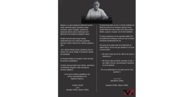 Vural ailesinden teşekkür mesajı