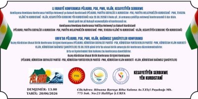 URFA’DA PÊLKURD, PSK, PWK, VEJÎN, BAĞIMSIZ ŞAHSİYETLER KONFERANSI