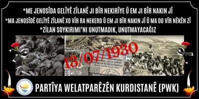 PWK: Zilan Soykırımı’nı Unutmadık, Unutmayacağız