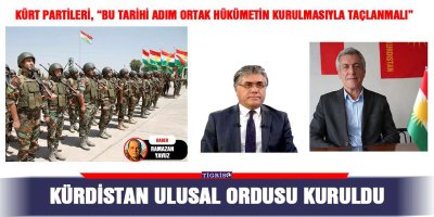 Kürdistan ulusal ordusu kuruldu