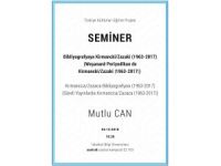 Seminer: Kırmancca/Zazaca Bibliyografyası (1963-2017)