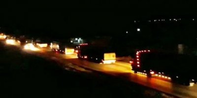 300 araçlık ABD konvoyu Nusaybin üzerinden Kamışlı'ya geçti