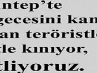 Terör halkların iradesini esir alamaz