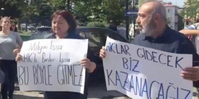AKP önünde beşinci günde beşinci gözaltı