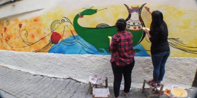 Kadınlar Sur'u resimledi