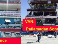 Van'daki patlamada PAK İl teşkilatı binası büyük hasar gördü